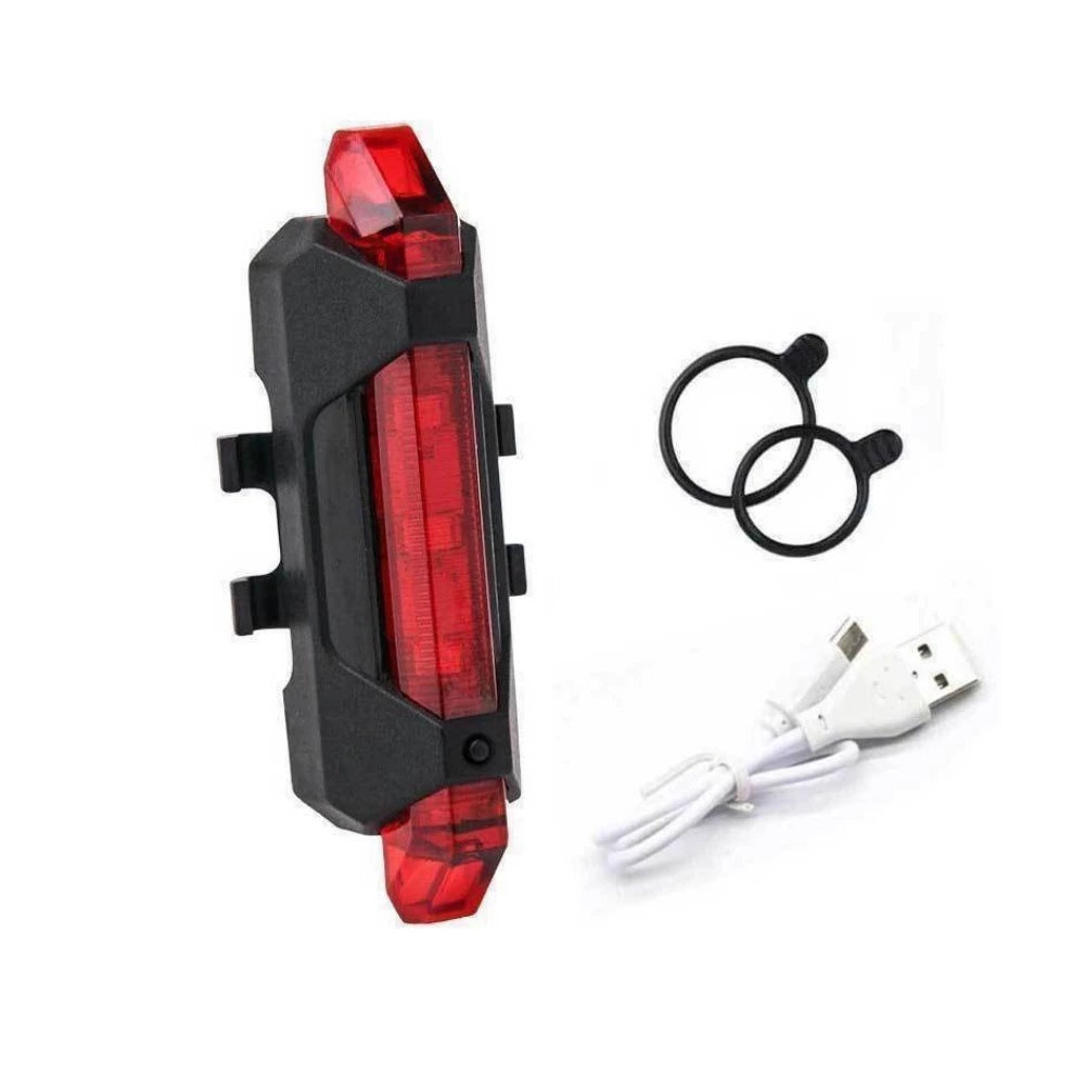 Kit Farol Bike Led Buzina e Velocimetro + Pisca Traseiro