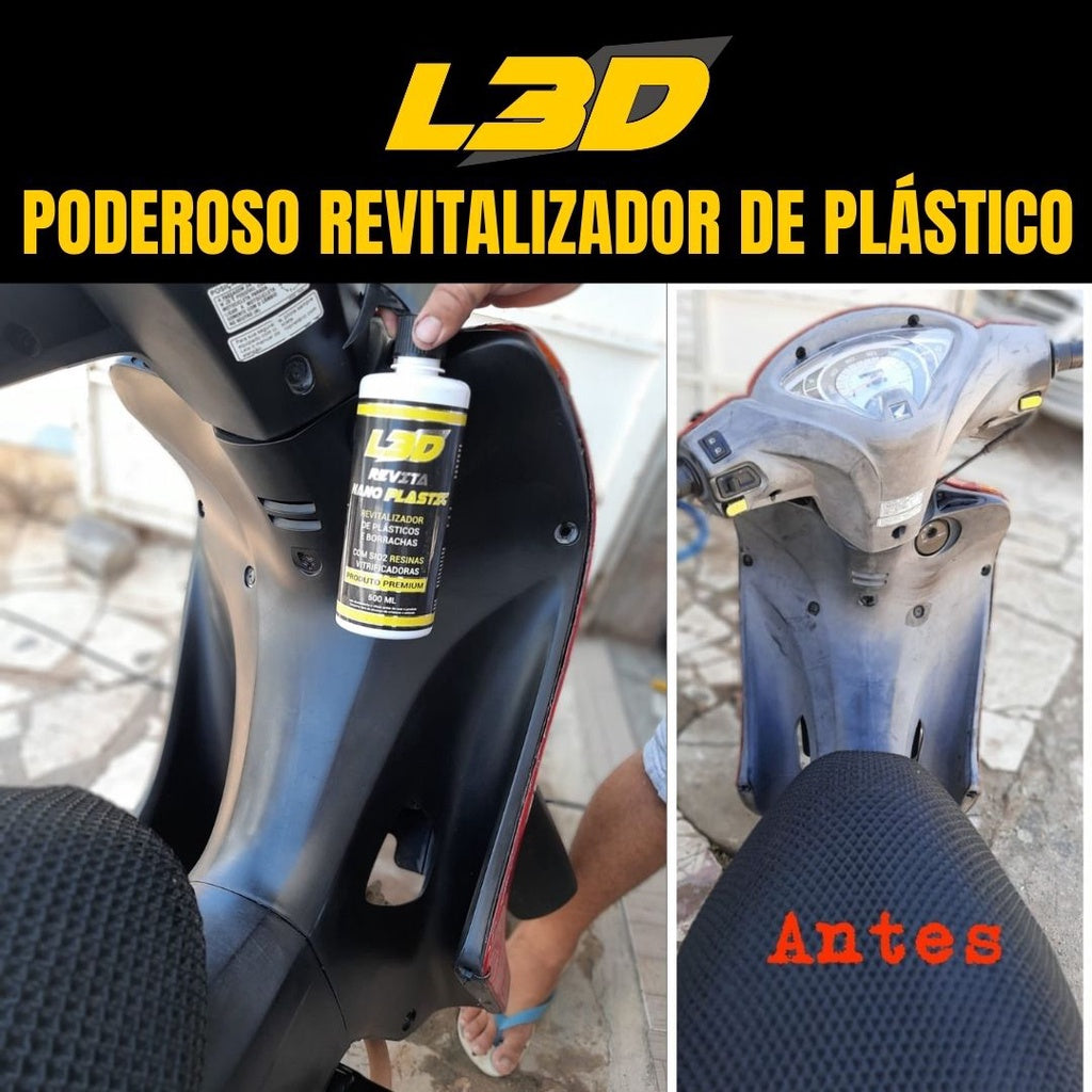 Revitalizador de Plásticos e Borrachas Revita Nano Plastic L3D 450ml