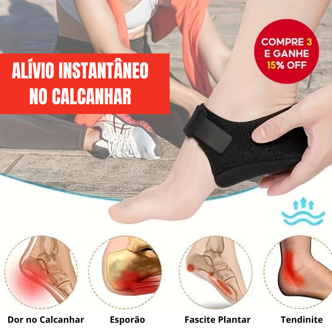 Protetores de Calcanhar Para Fascite Plantar - Gel Biomédico para Cuidado dos Pés