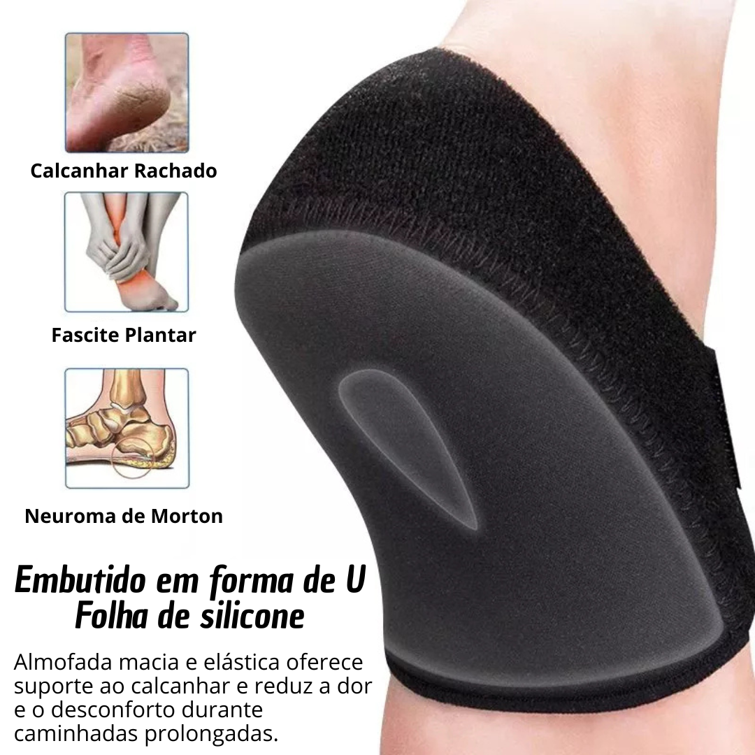Protetores de Calcanhar Para Fascite Plantar - Gel Biomédico para Cuidado dos Pés