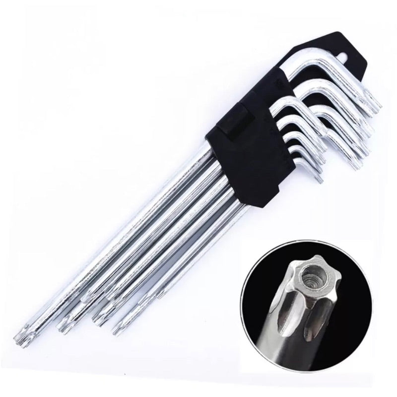 Kit Chave Torx + Allen 18 Peças Profissional CR-V Completo - AMZ