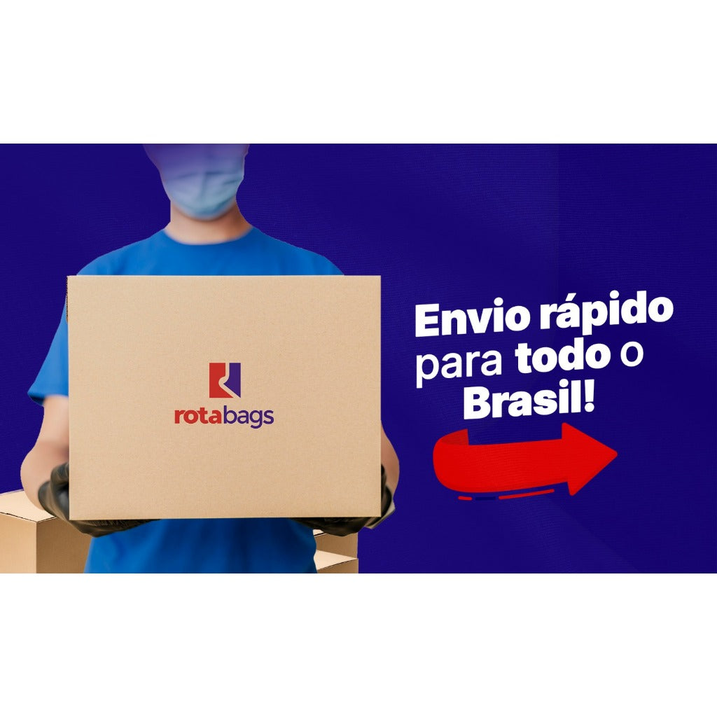 Bolsa Mochila Motoboy Nylon Para Motoqueiro e Passageiro - AMZ