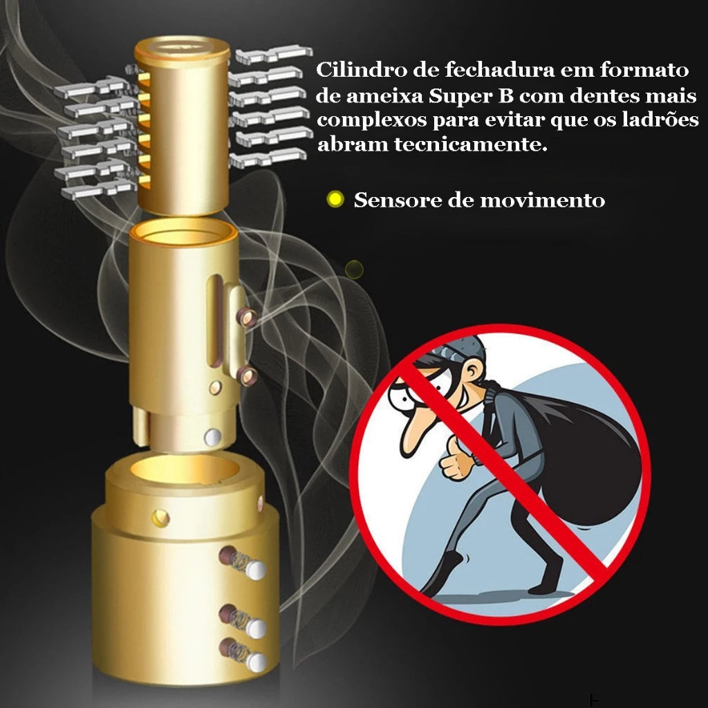 Cadeado Anti Furto - DiskLock Pro - Reforçado Com Alarme Sonoro