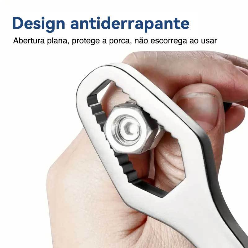 Chave Boca Fixa Universal 8-22mm Cabeça Dupla Torx Aço Resistente - AMZ