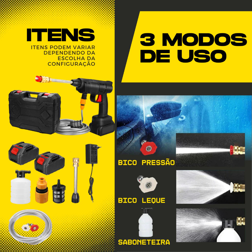 Pistola de Alta Pressão HydroForce - 2 Baterias de 96V