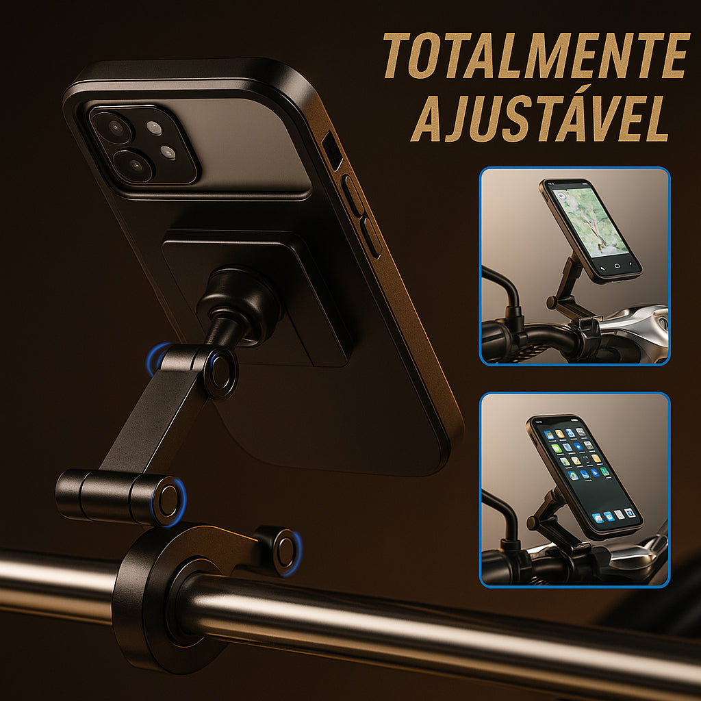 Suporte Celular Moto e Bike 360° Articulado À Prova D'água - AMZ