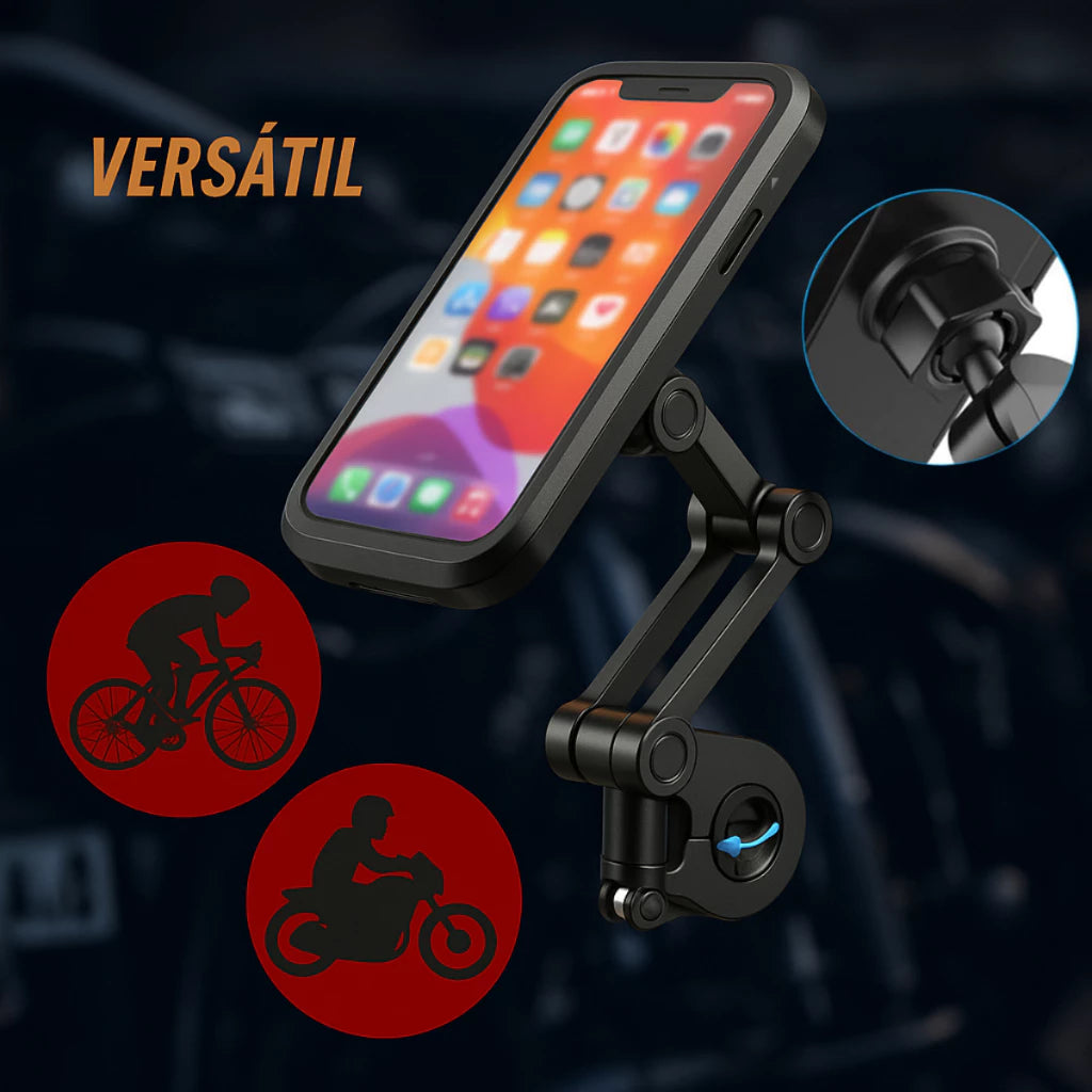 Suporte de Celular - Articulado Para Moto e Bike Bicicleta Tela de Até 6,7"