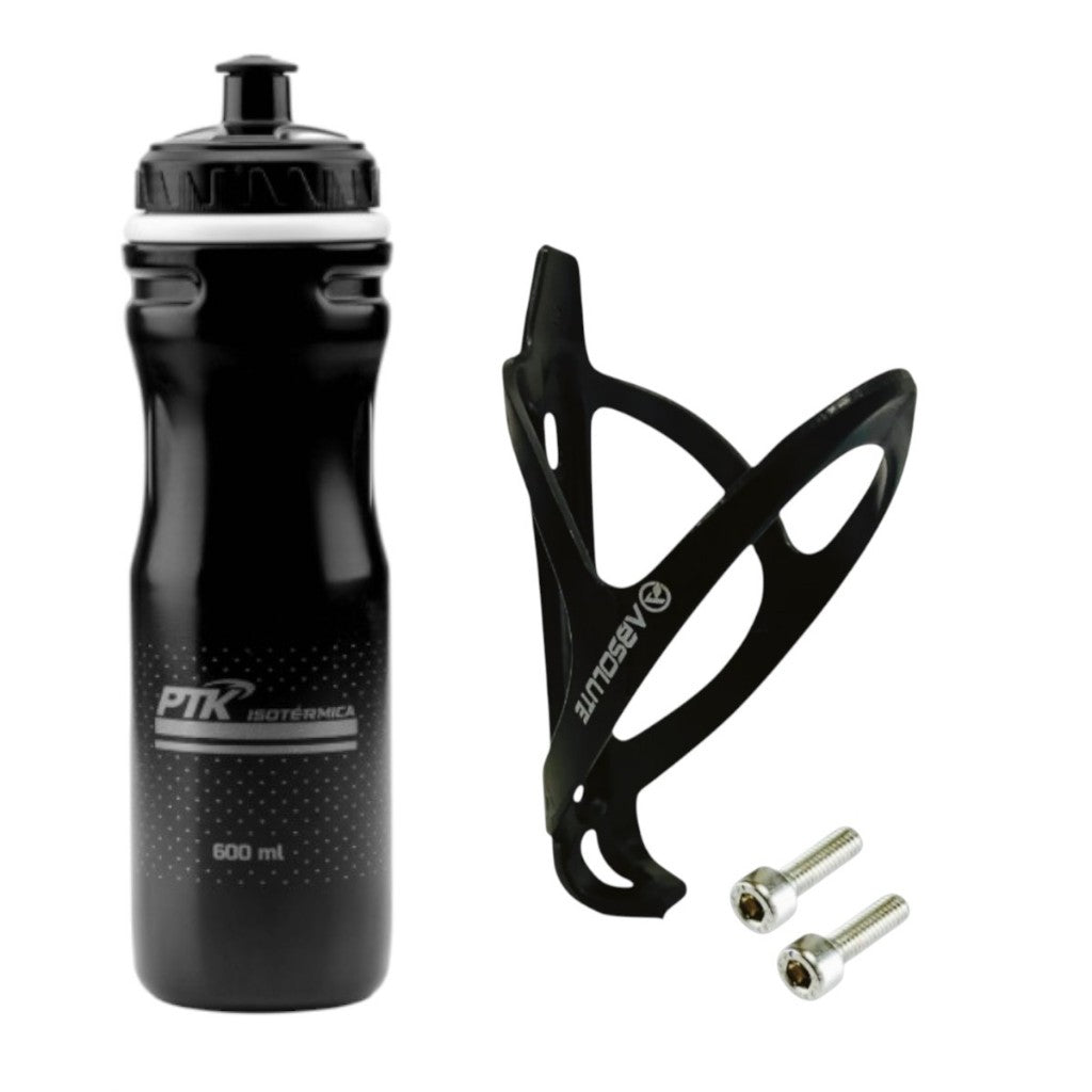 Caramanhola Garrafa de Água para Bike com Suporte - Squeeze Para Exercícios | AMZ