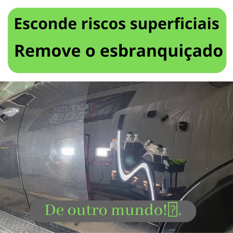 Kit Cera Lataria e Plástico Carnaúba Automotiva Brilho e Proteção