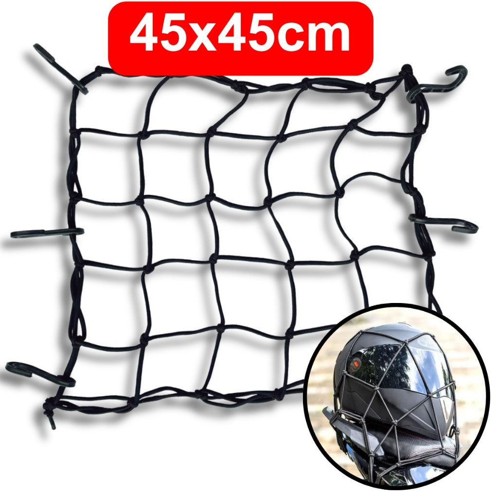 Rede Elástica Aranha 45x45cm Para Moto Bike Bagageiro - AMZ