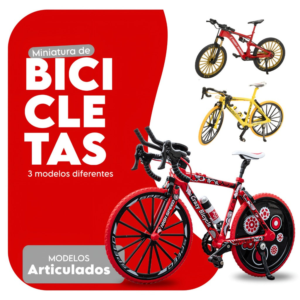 Bicicleta Miniatura Coleção Colecionável de Metal Speed Mountain Bike Triathlon MTB Brinquedo
