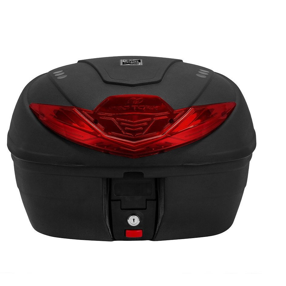 Baú Moto 35L Pro Tork Smart Box 4 + Suporte e Kit Fixação - AMZ