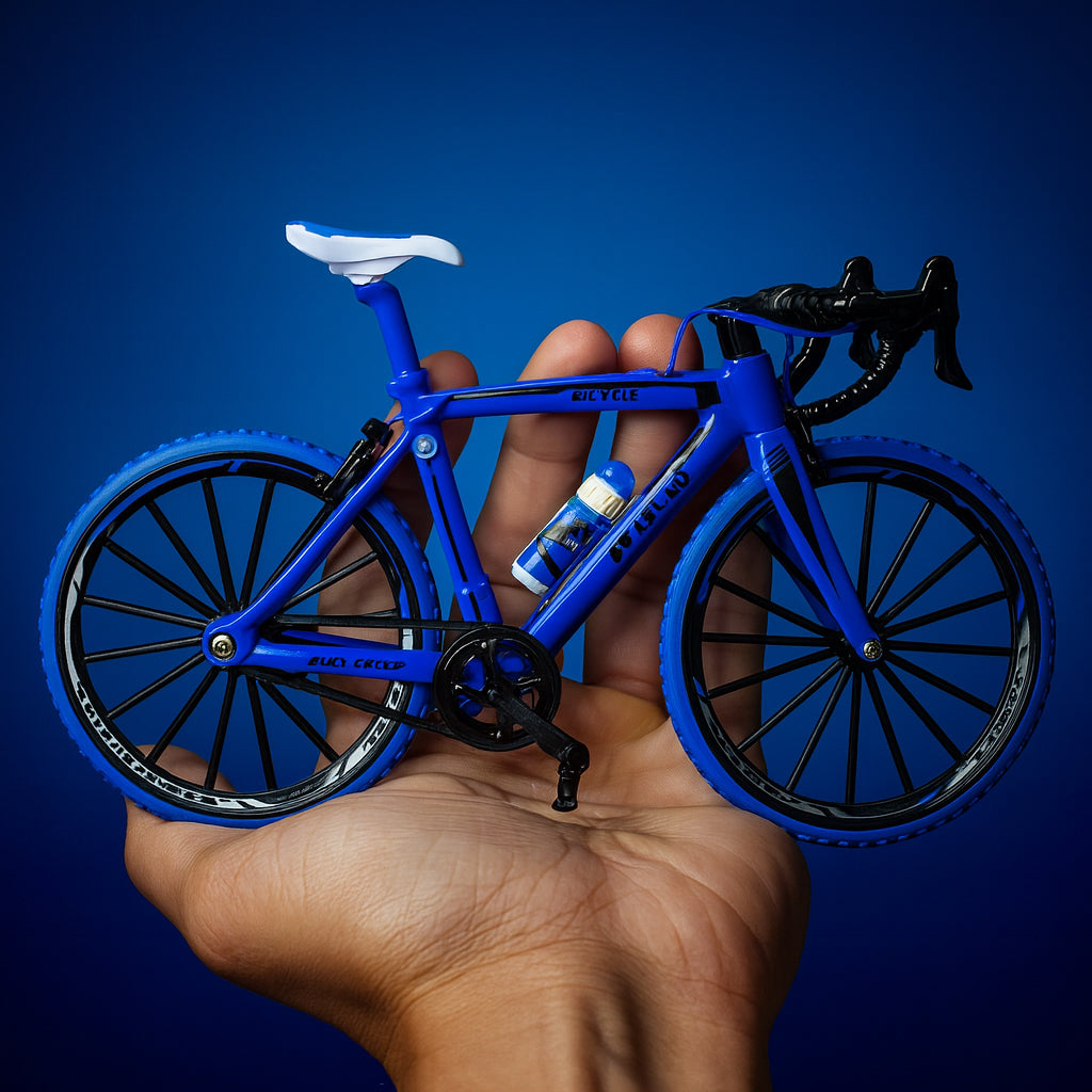 Bicicleta Bike Miniatura Colecionável Brinquedo Crianças Dobrável Faz de conta
