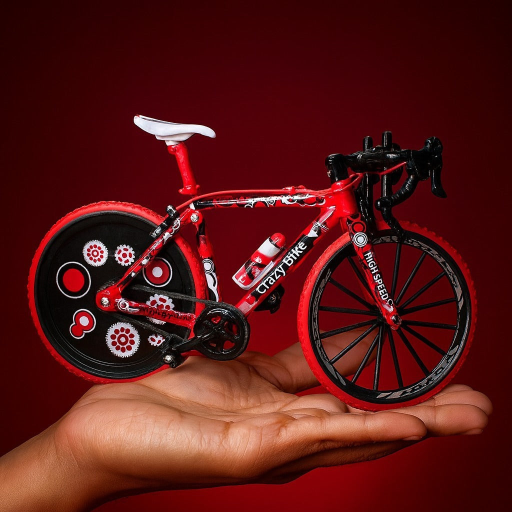 Bicicleta Bike Miniatura Colecionável Brinquedo Crianças Dobrável Faz de conta