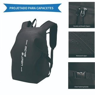 Mochila Porta Capacete Moto Impermeável AntiFurto Reflexiva - AMZ