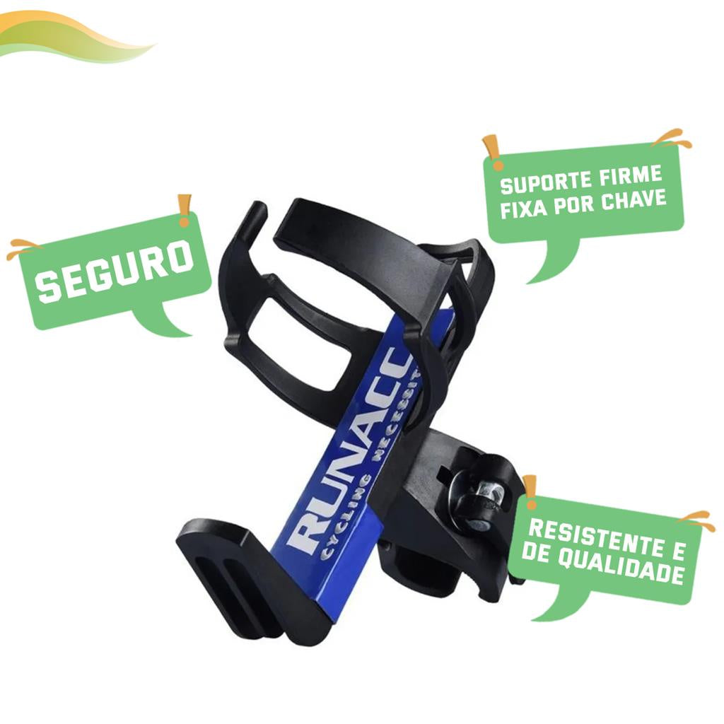 Suporte Caramanhola Preta para Bike - Gira 360º | AMZ