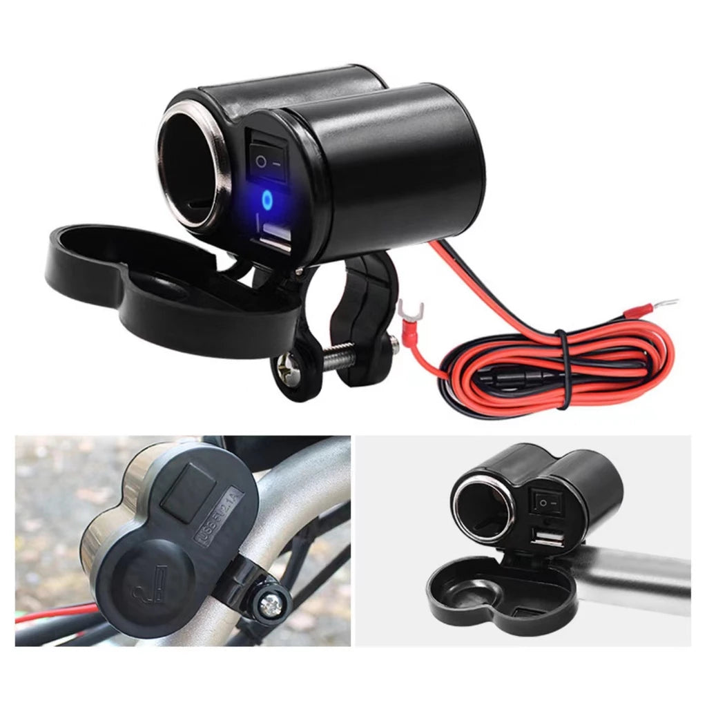 Carregador de Celular USB Turbo para Motos