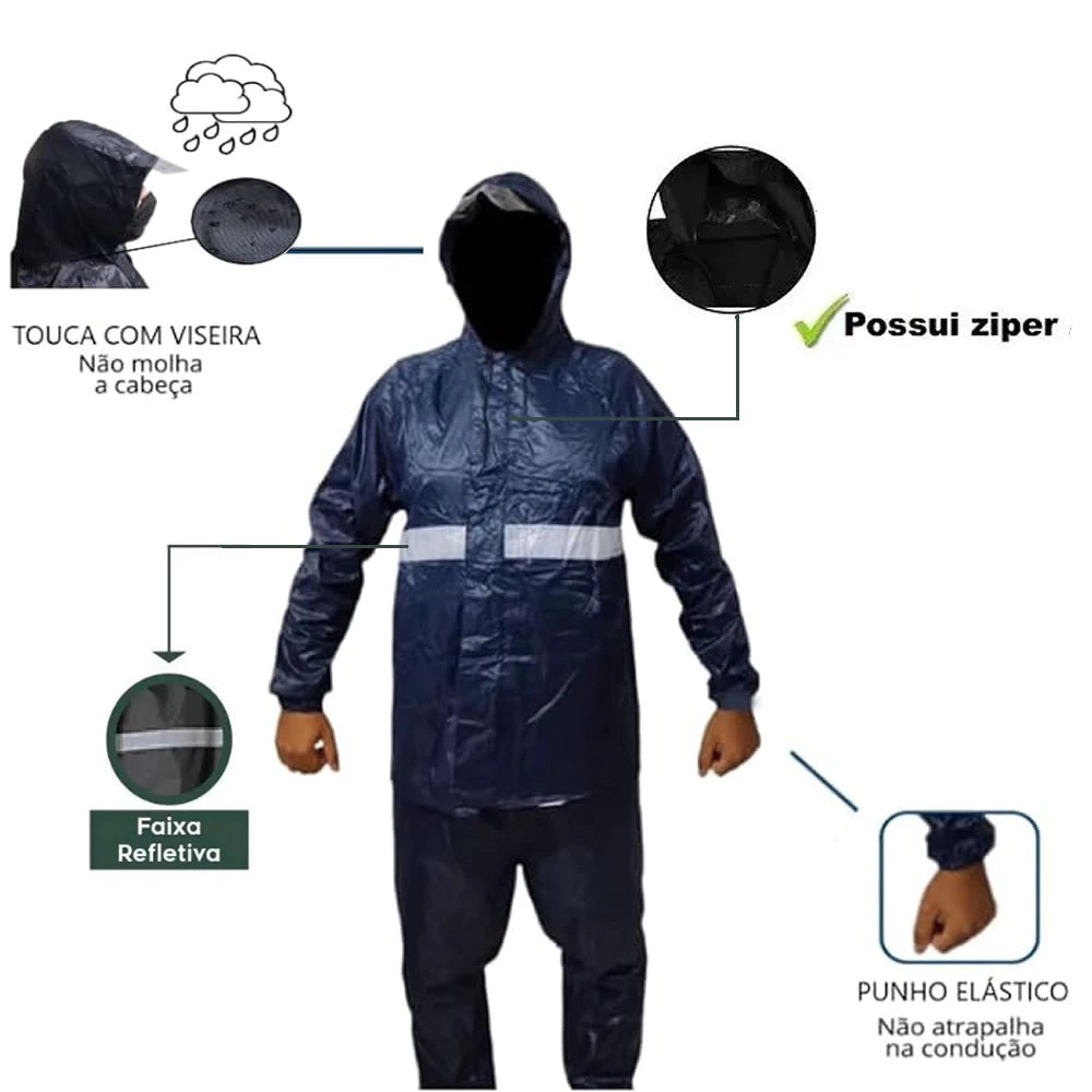 Conjunto de Chuva para Moto
