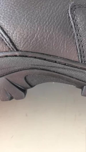 Bota Motociclista Couro Legítimo Palmilha Gel Sola Borracha - AMZ