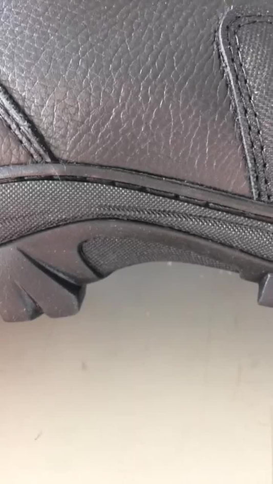 Bota Motociclista Couro Legítimo Palmilha Gel Sola Borracha - AMZ