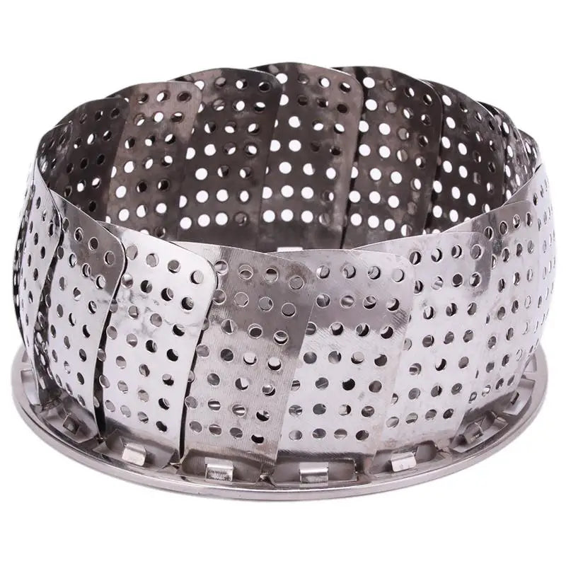 Cesto Retrátil Para Cozimento a Vapor de Inox