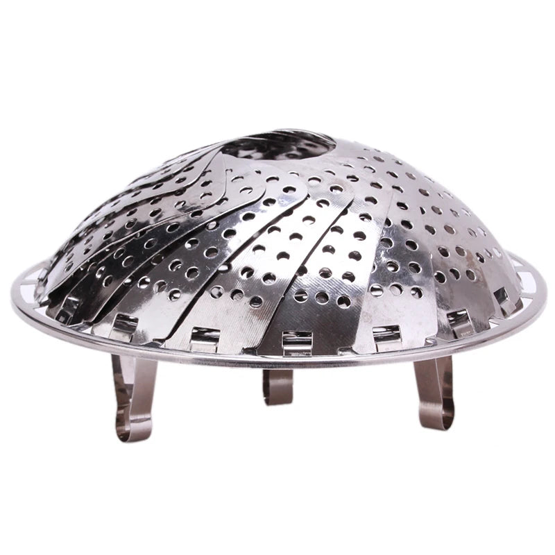 Cesto Retrátil Para Cozimento a Vapor de Inox