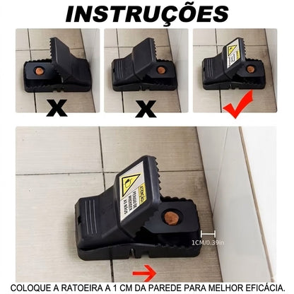 RatStop™ - Ratoeira de Pressão Ultrassensível Sem Veneno