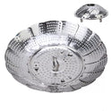 Cesto Retrátil Para Cozimento a Vapor de Inox