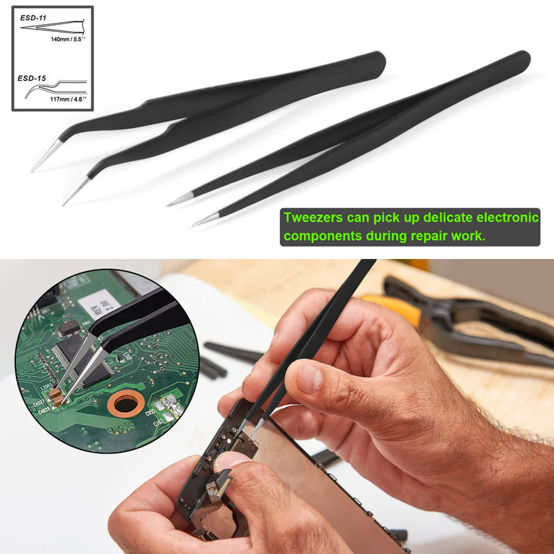 Kit de Ferro de Solda LCD - Temperatura Ajustável 180-520°