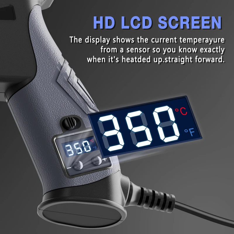 Kit de Ferro de Solda LCD - Temperatura Ajustável 180-520°