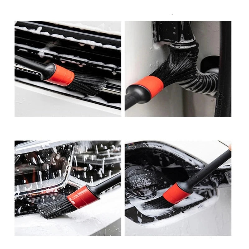 Pincel Para Detalhamento Automotivo - Kit com 5 Peças