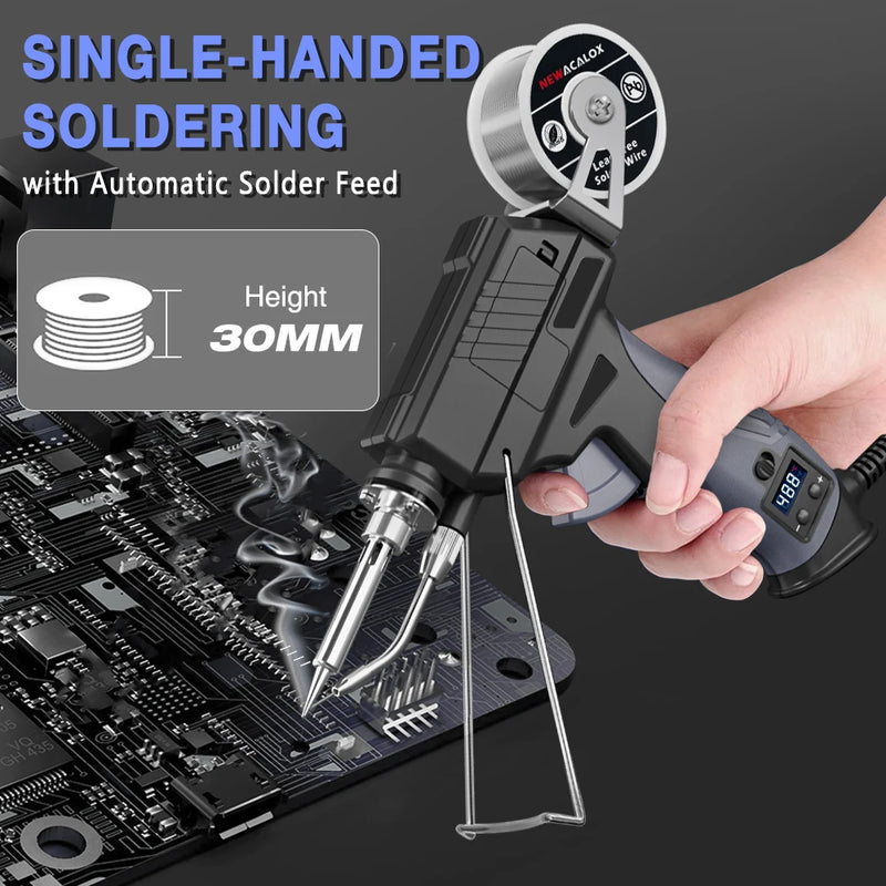Kit de Ferro de Solda LCD - Temperatura Ajustável 180-520°