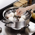 Cesto Retrátil Para Cozimento a Vapor de Inox