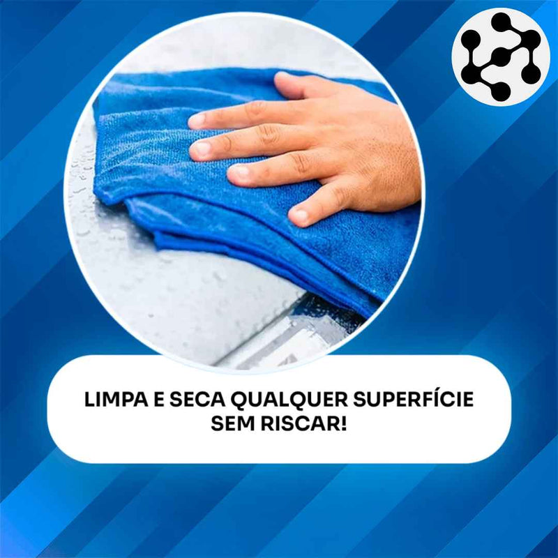 AbsorveMax - Kit 10 Panos De Limpeza Microfibra Alta Absorção Multiuso
