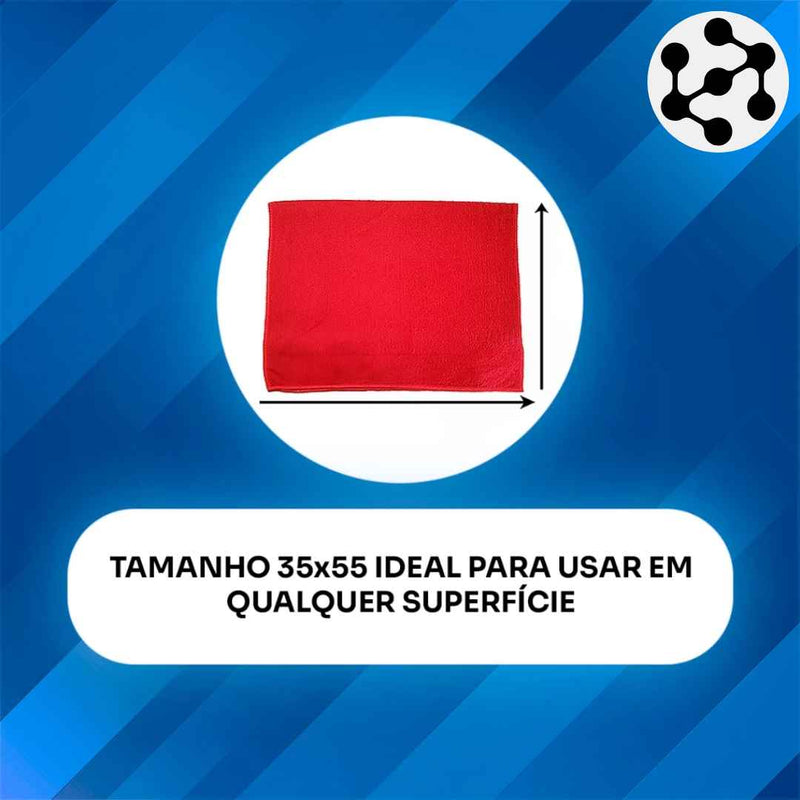 AbsorveMax - Kit 10 Panos De Limpeza Microfibra Alta Absorção Multiuso