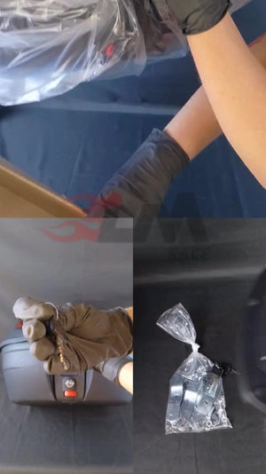 Baú Moto 35L Pro Tork Smart Box 4 + Suporte e Kit Fixação - AMZ