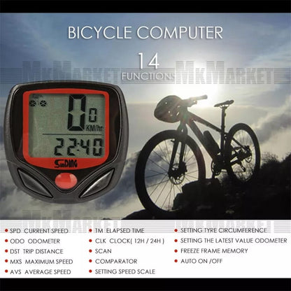 Velocímetro Para Bicicleta Digital À Prova D'Água Com Medidor de Velocidade MT039 (F3)