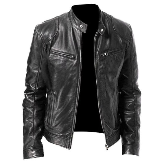 Jaqueta Couro Masculina Moderna Promoção Pronta Entrega - AMZ