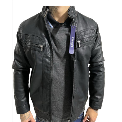 Jaqueta Couro Masculina Moderna Promoção Pronta Entrega - AMZ