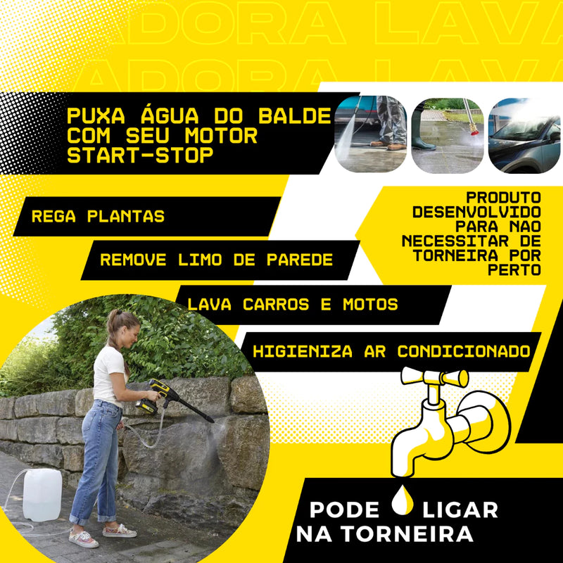 Pistola de Alta Pressão HydroForce - 2 Baterias de 96V