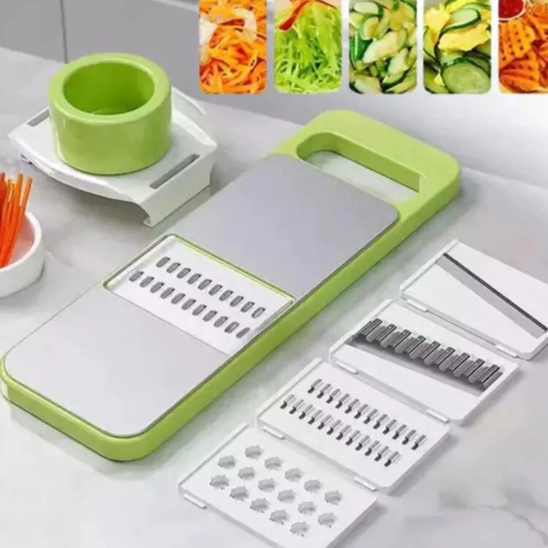 CortaFácil Pro - Cortador e Ralador de Legumes 5 em 1 Multifuncional