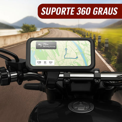 Suporte de Celular - Articulado Para Moto e Bike Bicicleta Tela de Até 6,7"