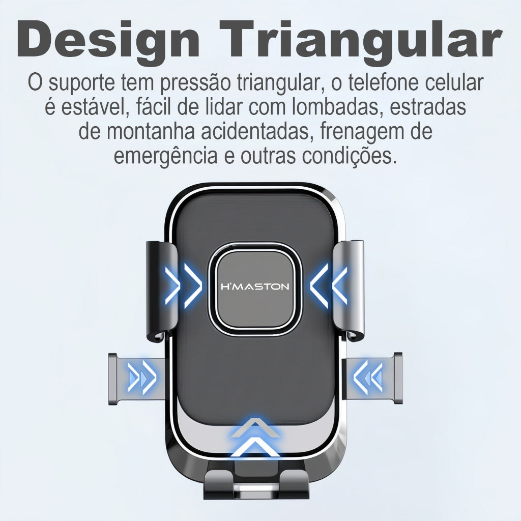 H'maston CJ-90 Suporte de celular para moto e bike ajustável estável gira 360 graus