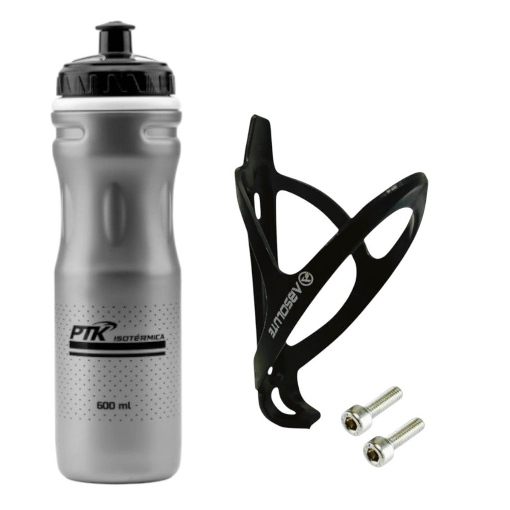 Caramanhola Garrafa de Água para Bike com Suporte - Squeeze Para Exercícios | AMZ