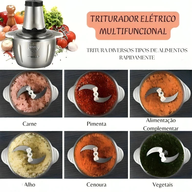 Multiprocessador de Alimentos Grinders - Aço Inoxidável