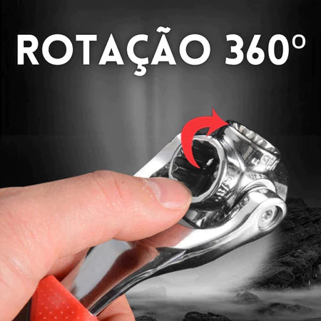 Chave Boca Multifuncional 360° Universal Soquete Métrico e Polegada - AMZ