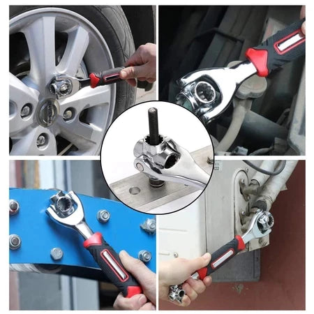 Chave Boca Multifuncional 360° Universal Soquete Métrico e Polegada - AMZ