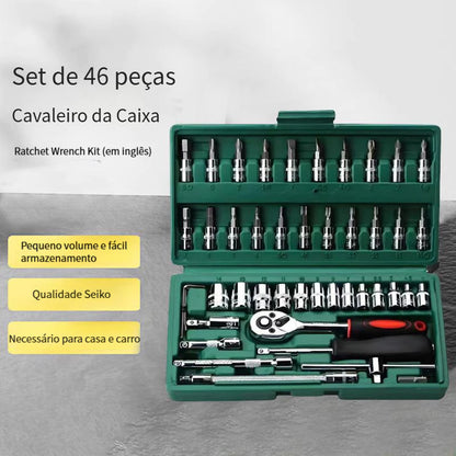 Jogo De Chave Catraca -  46 Peças