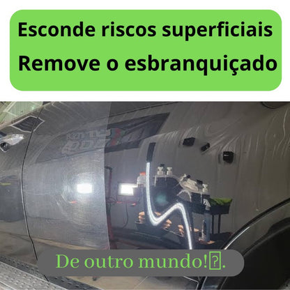 Kit Cera Lataria e Plástico Carnaúba Automotiva Brilho e Proteção