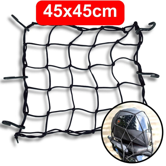 Rede Elástica Aranha 45x45cm Para Moto Bike Bagageiro - AMZ